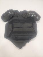 Riot Control Body Armor Set with Torso and Leg Protection, Adjustable Fit, Black - 2