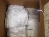 (OFFSITE) AAMI Level 1 Isolation Gown, 100% Polyester, S/M, White, 100 Units per Case - 3