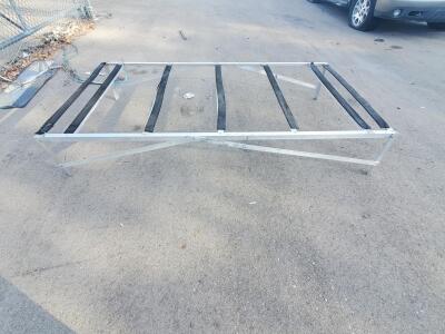 Aluminum Boat Trailer Bunk Support Frame for 16&ndash;20 ft Boats, 3,100 lb Capacity
