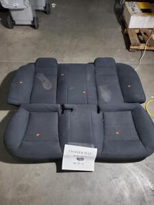 Dodge Charger Rear Seat Bench 2010-2011 Black Cloth, Folding Split, OEM, Fits SE/SXT