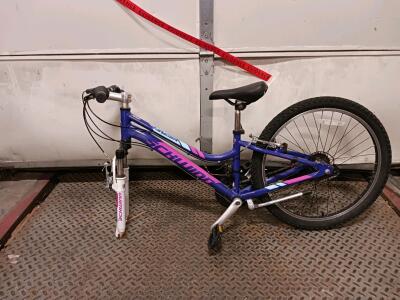 Schwinn Ranger Youth Mountain Bike, 24" Wheels, 21-Speed, Front Suspension, Blue/Purple