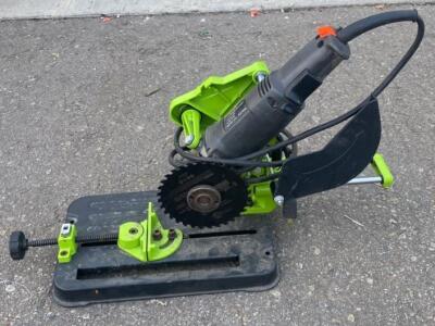 Sears Craftsman 4-1/2" Angle Grinder with Metal Chop Saw Stand, 1 HP, 10,000 RPM- Powers On