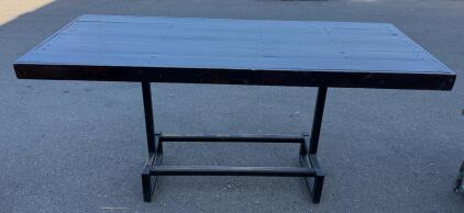 Heavy Duty Table &ndash; 72" x 30" Steel Frame, Wood Top, 36" Height