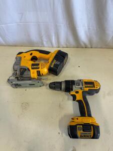 DeWalt DCD950KX Drill/Driver & DC330 Jigsaw Set with 2x 18V 5.0Ah Batteries