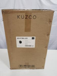 Kuzco 601471BK-LED LED Wall Light, Black, 7W, 3000K, 4.75", 90 CRI, ETL, 6 Pack Options
