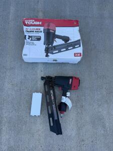 Hyper Tough HTFN45A 21&deg; 3-1/2" Pneumatic Framing Nailer, Magnesium Body, 2"&ndash;3-1/2" Nails, 8.7 lbs
