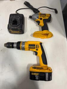 DeWalt DC989 XRP 18V 1/2" Cordless Hammer Drill/Driver & Impact Driver w/Battery & Charger