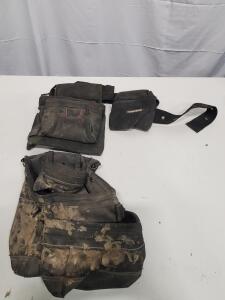 Husky Tool Belt with Pouches, 1680D Ballistic Nylon, Adjustable 32-48 in Waist, Multiple Pockets