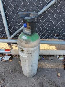 Sherwood Aluminum Oxygen Cylinder E Size, 2015 psi, CGA Valve, Protective Handle