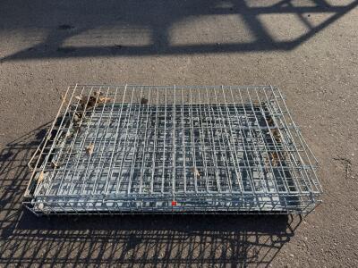 Galvanized Steel Dog Crate, 24" x 7" x 7"