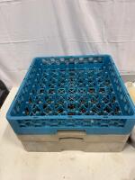 Assorted Commercial Kitchen Lot: Squeeze Bottles, Glass Rack, 8 Qt Pitcher, Bins, Utensils - 4