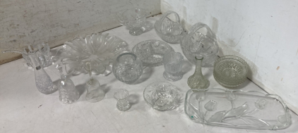 (20) Fine Crystal Dishes