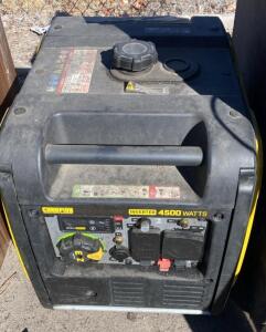 Champion 4500-Watt Inverter Generator, Model 201318, 3500W Running, 4500W Starting ( Untested)