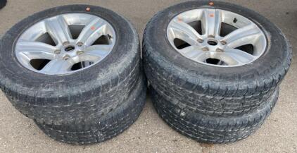 20" 6-Lug Alloy Wheels with Ironman 275/60R20 All Country A/T Tires, Set of 4