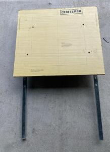 Craftsman Folding Workbench Top, 24"x24", Adjustable Steel Legs, Portable