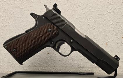 Remington Rand M1911A1 .45 ACP Rare Post War National Match Camp Perry Target Pistol, Serial N06091