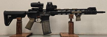Ruger AR-556 5.56 NATO Rifle, EOTech Optics, G33 Magnifier, Magpul Furniture, 16" Barrel