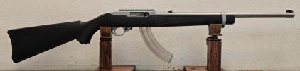 Ruger 10/22 Stainless .22 LR Semi-Auto Rifle, Black Synthetic Stock, Butler Creek Magazine, SN 259-51903