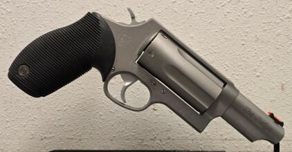 Taurus Judge Revolver, .45 LC/.410 GA, 3" Barrel, Stainless Steel, Serial IX187507