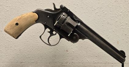 Smith & Wesson .38 Double Action Frontier Top-Break Revolver, 6.5" Barrel, Ivory Grips, Serial #10283