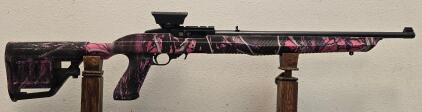 Ruger 10/22 50th Anniversary .22LR, Pink Camo Stock, Burris Red Dot, 2 Mags, #829-00522