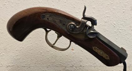 Dikar Spain Philadelphia Derringer .45 Cal Black Powder Percussion Pistol, Serial 325781