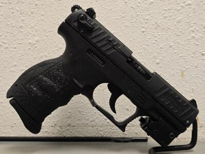 Walther P22 .22 LR Pistol, 3.42&rdquo; Barrel, Black, Laser Sight, Made in Germany, SN Z106564
