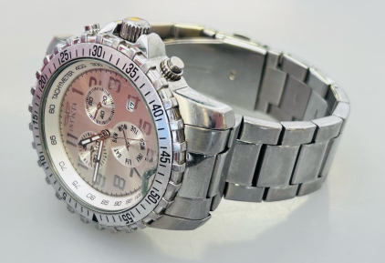 Invicta Specialty Chronograph Men's Watch 6620, 45mm SS Case, Tachymeter, 100M Water Resistant