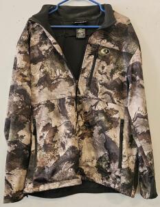 Mossy Oak Softshell Jacket L MO Elements Terra Gila Camo, Style TJ10048, 3 Zipper Pockets (A)