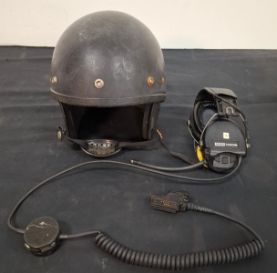 Super Seer Police Helmet w/ MSA Sordin Supreme Pro Tactical Headset, Large, Comm System