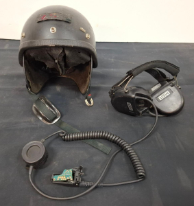 MSA C-3 Flight Helmet, Style 900, Medium, Integrated MSA Type No. 76324 Headset (Shelf B)