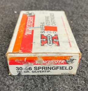 Winchester Super-X .30-06 Springfield 150gr Silvertip, 20rd Box, X30062, Reloadable Brass