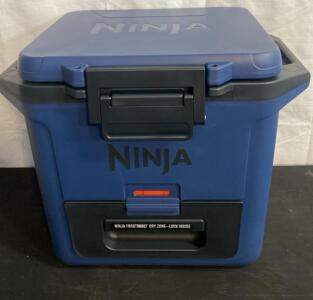 Unused Ninja FrostVault 30 Quart Insulated Cooler, Dry Zone Drawer, Cutting Board, Blue, Drain Plug ( G )