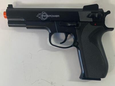 Firepower 45 Spring Airsoft Pistol, Black, 6mm BB, 275 FPS, Manual Safety, Serial 20439279