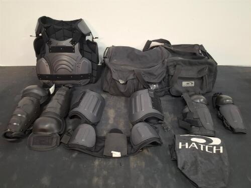 Hatch Riot Gear Full Set &ndash; Body Armor, Arm & Shin Guards, Thigh/Groin Protection, Bags Included. ( shelf I)