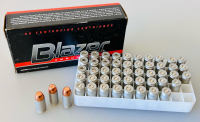 Blazer .40 S&W 180 GR FMJ Ammunition, 100 Rounds - 2