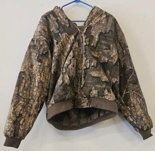 Realtree XL Camo Hooded Insulated Jacket, Style 2276 RT Timber, Polyester Lined, Zipper Front (B)