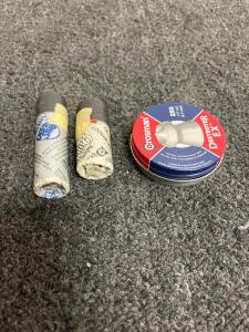 Crosman Destroyer EX .177 Cal 250ct Tin and Vintage Daisy PrecisionMax .177 Tubes Ammunition