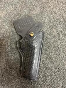 Smith & Wesson by Bianchi S1410 84 Black Leather Police Duty Revolver Holster, K-Frame Fit