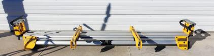 DeWalt DWX723 Heavy Duty Miter Saw Stand, 16 ft Capacity, 500 lb Load, Aluminum, Universal Brackets