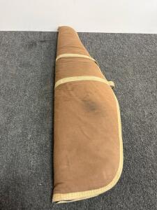 Bianchi 48" Soft Canvas Rifle/Shotgun Case, Tan, Fleece Lined, Made in USA