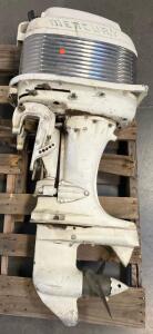 Vintage Mercury Outboard Motor, Estimated Mid-1950s to Early 1960s, 2-Stroke, Tiller Steering