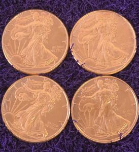 1 oz .999 Fine Copper American Eagle Replica Round by Golden State Mint