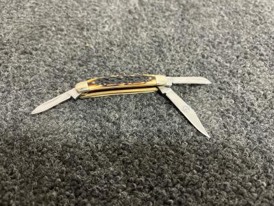 Schrade Uncle Henry 807UH Folding Pocket Knife, 3 Blades, 2" High Carbon Stainless Steel Blades
