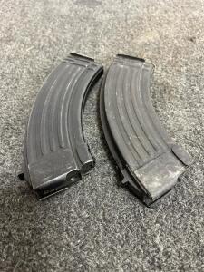 Steel AK-47/AKM 7.62x39mm 30rd Magazines, Set of 2, Standard Curved Design