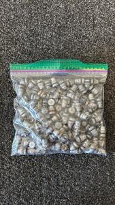 Bag Of Cast Lead Semi-Wadcutter Bullets, Flat Nose, Lubed (Unable To Verify Caliber and Grain)