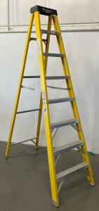 Werner 6208 8 ft Fiberglass Step Ladder, Type IA, 300 lb Capacity