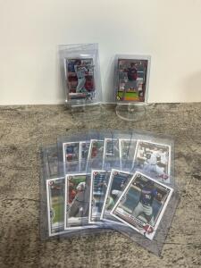 Bowman 1st Prospect Rookie Baseball Card Lot &ndash; 12 Cards, Yunior Severino, Antonio Gomez, Tigers, Twins