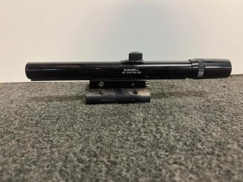 Bushnell 4X Custom .22 Rifle Scope, Rimfire, Weaver Mount, Gloss Black, Made in USA
