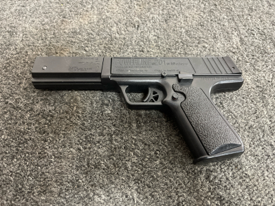 Daisy Powerline 201 Dual Ammo .177 Cal Air Pistol, Spring Action, 21 BB Magazine, China